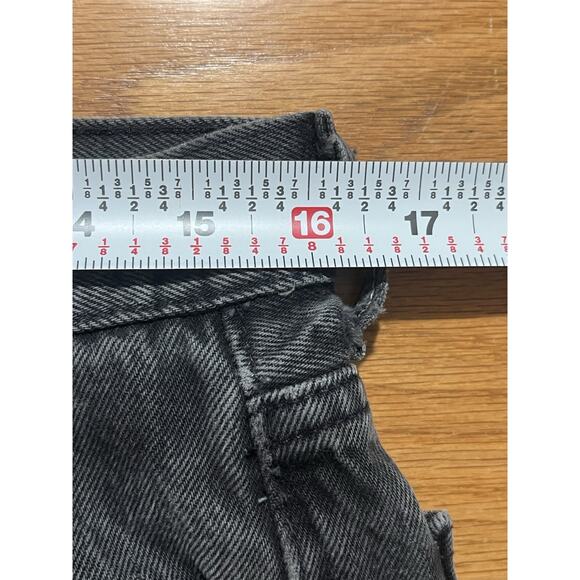 Vintage Levi’s 501-0660 90s Button Fly Black Denim USA 34W READ - Picture 8 of 11